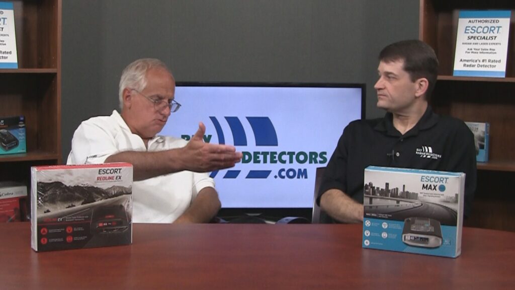 Escort MAX 360c and Redline EX comparison video with the Veil Guy